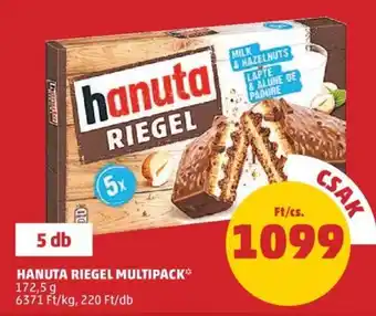 PENNY Ferrero Hanuta Riegel multipack 172,5 g ajánlat