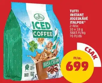 Tutti Instant jegeskávé italpor 10 x 18 g