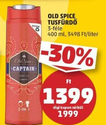 PENNY Old Spice Tusfürdő 400 ml ajánlat