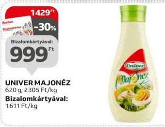 Auchan Univer Majonéz 620 g ajánlat