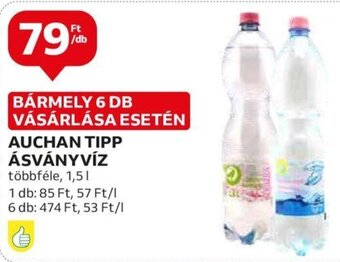 Auchan Auchan Tipp ásványvíz 1,5 l ajánlat
