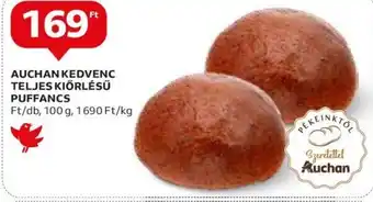 Auchan Auchan Kedvenc teljes kiőrlésű puffancs 100 g ajánlat