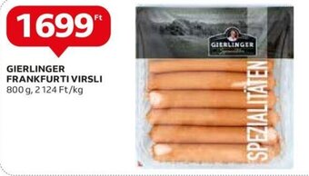 Auchan Gierlinger Frankfurti virsli 800 g ajánlat