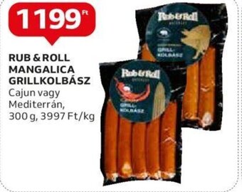 Auchan Rub & Roll Mangalica grillkolbász 300 g ajánlat
