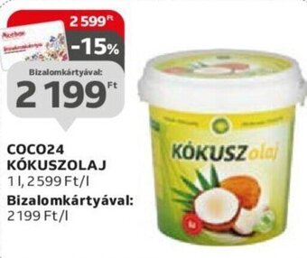 Coco24 Kókuszolaj 1 l