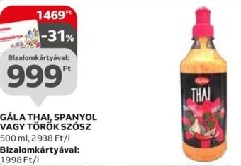 Auchan Gála thai, spanyol vagy török szósz 500 ml ajánlat