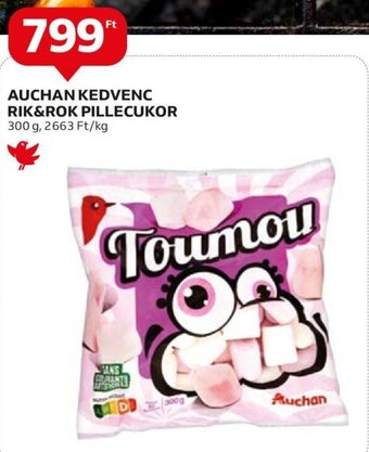 Auchan Auchan kedvenc rik&rok pillecukor 300 g ajánlat