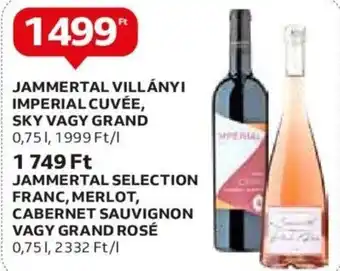 Auchan Jammertal Villányi imperial cuvée, sky vagy grand 0,75 l ajánlat