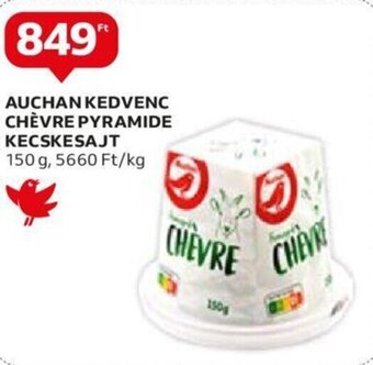 Auchan Auchan Kedvenc chèvre pyramide kecskesajt 150 g ajánlat