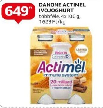 Auchan Danone Actimel ivójoghurt 4 x 100 g ajánlat