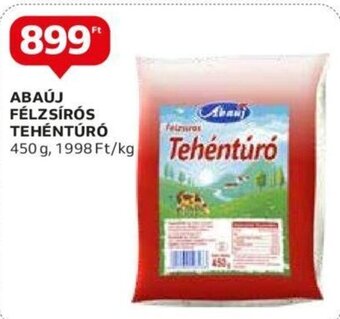Auchan Abaúj Félzsírós tehéntúró 450 g ajánlat