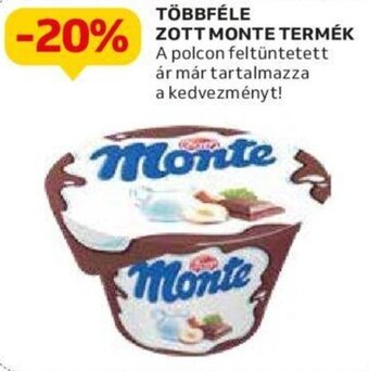 Auchan Többféle Zott Monte termék ajánlat