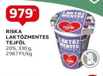 Auchan Riska Laktózmentes tejföl 330 g ajánlat