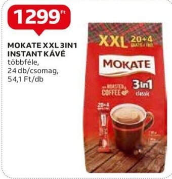 Auchan Mokate xxl 3in1 instant kávé 24 db ajánlat