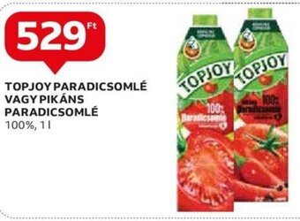 Auchan Topjoy Paradicsomlé vagy pikáns paradicsomlé 1 l ajánlat