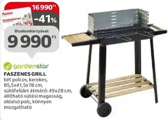 Auchan Gardenstar Faszenes grill 1 db ajánlat