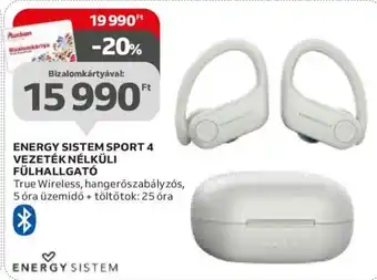 Auchan Energy Sistem Sport 4 vezeték nélküli fülhallgató 1 db ajánlat