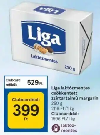 Liga Laktózmentes csökkentett zsírtartalmú margarin 250 g