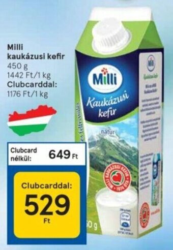 Tesco Milli Kaukázusi kefir 450 g ajánlat