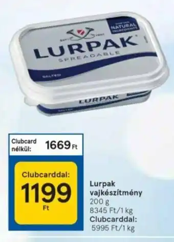 Tesco Lurpak Vajkészítmény 200 g ajánlat
