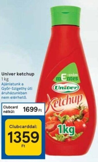 Tesco Univer ketchup 1 kg ajánlat