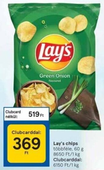 Tesco Lay's Chips 60 g ajánlat