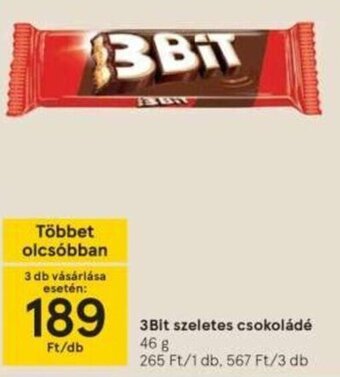 3Bit szeletes csokoládé 46 g
