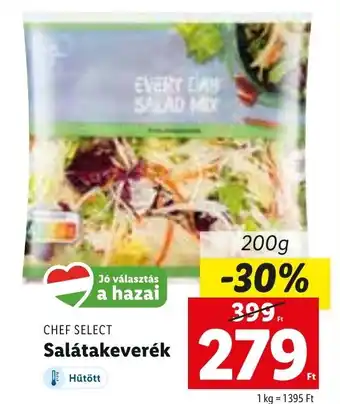 Lidl Chef Select salátakeverék 200 g ajánlat