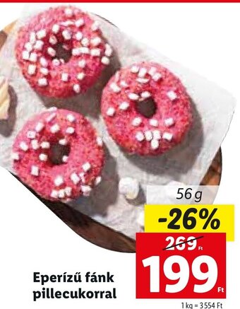 Lidl Eperízű fánk pillecukorral 56 g ajánlat