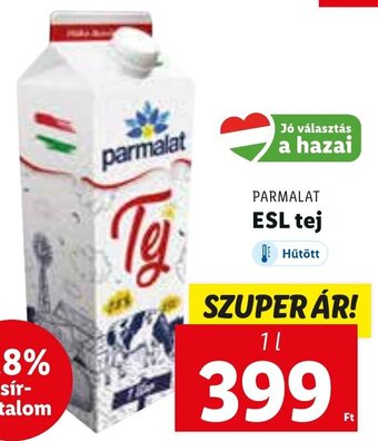 Lidl Parmalat esl tej 1 l ajánlat