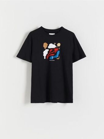 Reserved Oversized póló domború mintával ajánlat