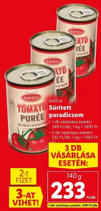 Baresa Sűrített paradicsom 140 g