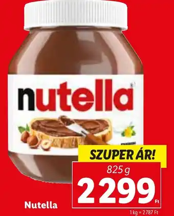 Lidl Ferrero Nutella 825 g ajánlat