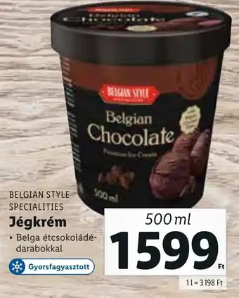 Lidl Belgian Style Specialities Jégkrém 500 ml ajánlat