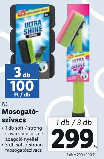 Lidl W5 Mosogató-szivacs 1 db / 3 db ajánlat