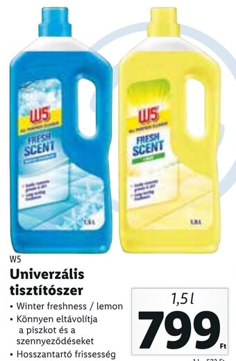 Lidl W5 Univerzális tisztítószer 1,5 l ajánlat