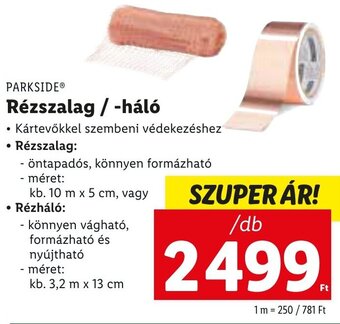 Lidl Parkside Rézszalag / -háló 1 db ajánlat