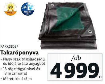 Lidl Parkside Takaróponyva 1 db ajánlat