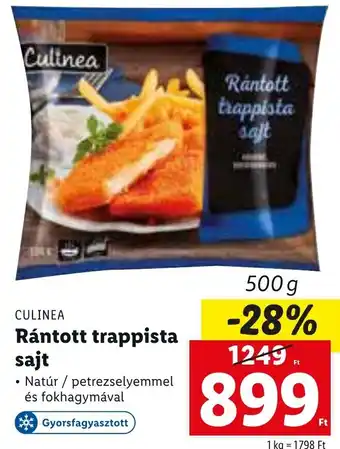 Lidl Culinea Rántott trappista sajt 500 g ajánlat