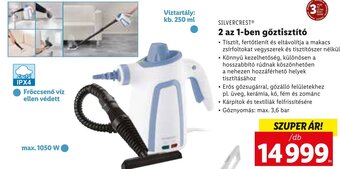 Lidl Silvercrest 2 az 1-ben gőztisztító 1 db ajánlat