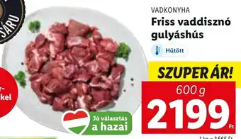 Vadkonyha Friss vaddisznó gulyáshús 600 g