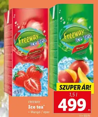 Lidl Freeway Ice tea 1,5 l ajánlat