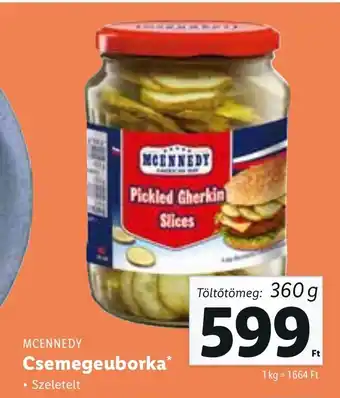 Lidl Mcennedy Csemegeuborka 360 g ajánlat