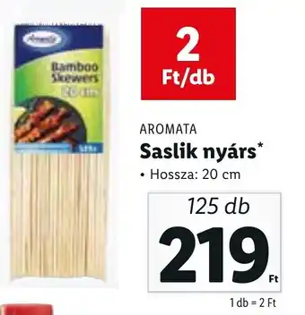 Aromata Saslik nyárs 125 db