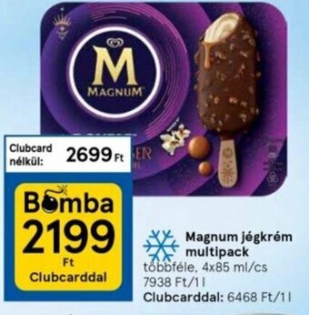 Tesco Magnum Jégkrém multipack 4 x 85 ml ajánlat