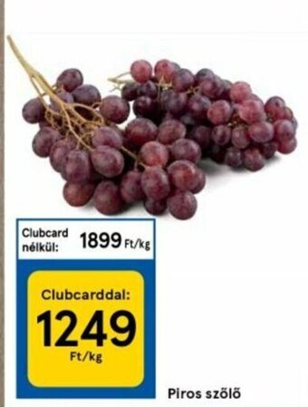 Tesco Piros szőlő 1 kg ajánlat