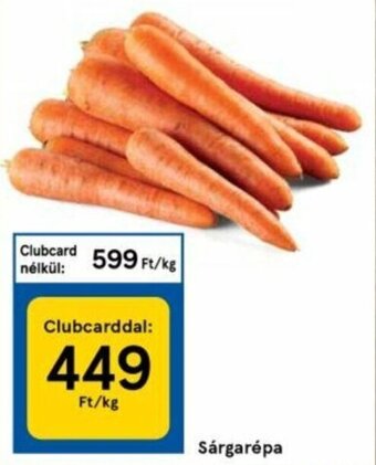 Tesco Sárgarépa 1 kg ajánlat