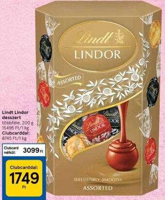 Tesco Lindt Lindor desszert 200 g ajánlat