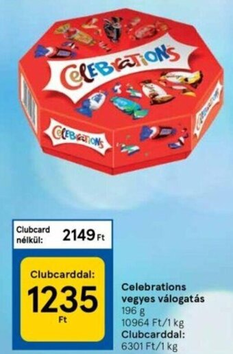 Tesco Celebrations vegyes válogatás 196 g ajánlat