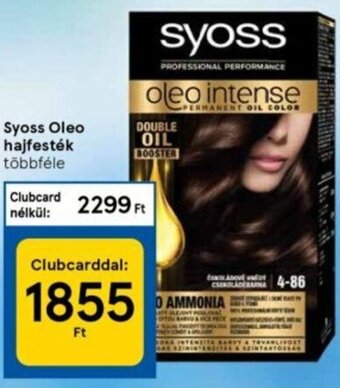 Tesco Syoss Oleo hajfesték 1 db ajánlat